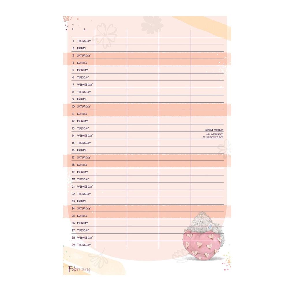 2024 Me to You Bear Classic Household Planner Extra Image 1